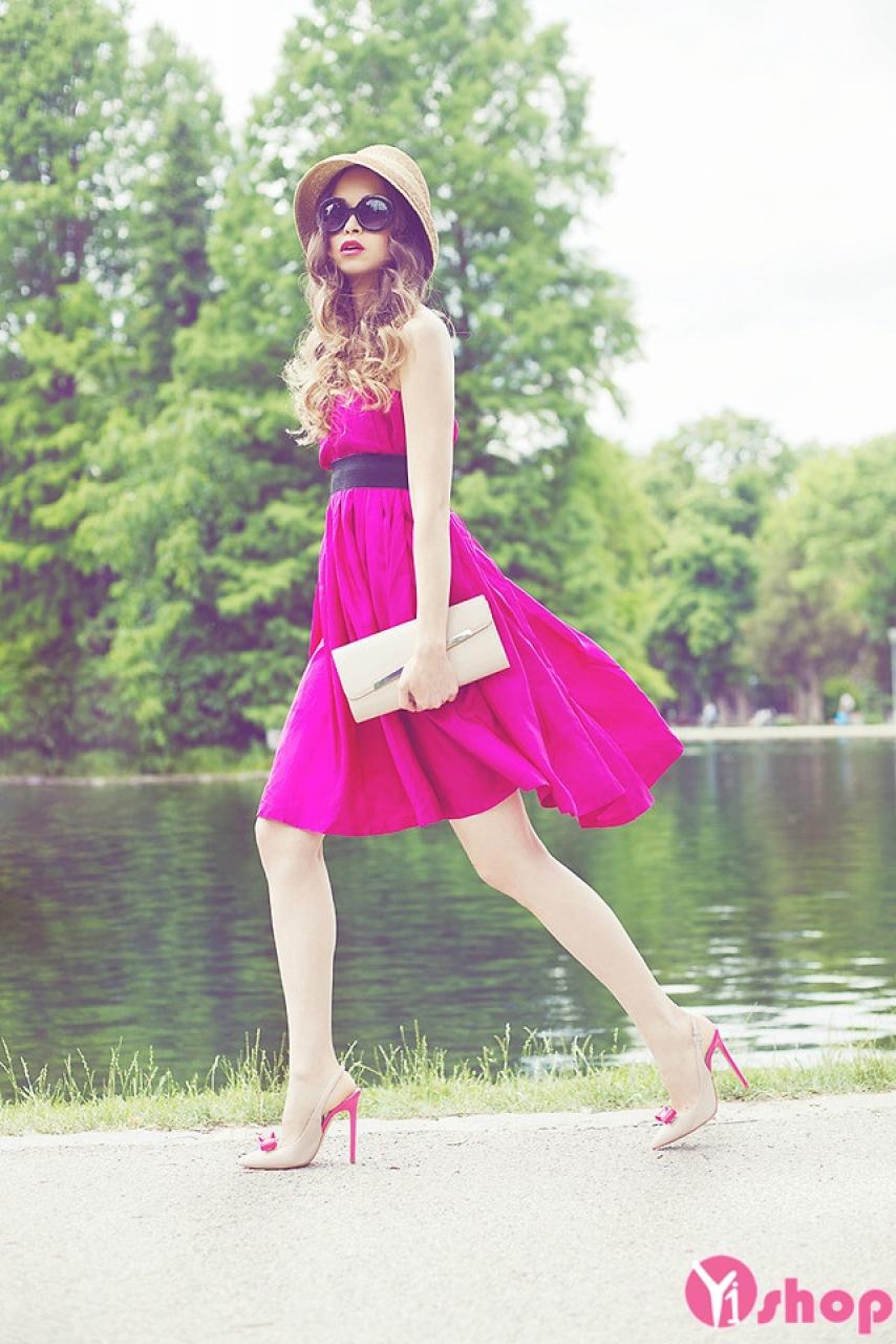 12 kiểu váy công sở đẹp gam màu hồng quyến rũ ngày hè 2021 - 2021