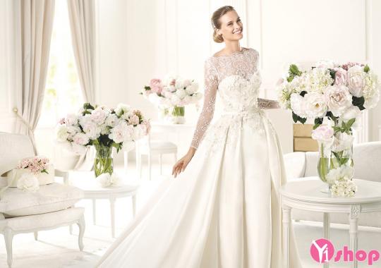 13+ váy cưới cổ điển đẹp xuân hè 2021 - 2021 cho nàng dâu sang trọng