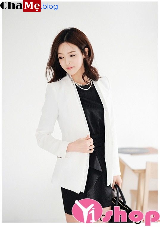 Áo khoác blazer nữ công sở Hàn Quốc đẹp dịu dàng đông 2021 - 2022