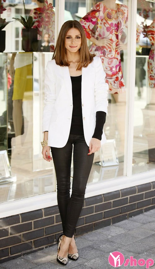 Áo khoác blazer nữ trắng đẹp nổi bật thu đông 2021 - 2022 cho nàng dạo phố
