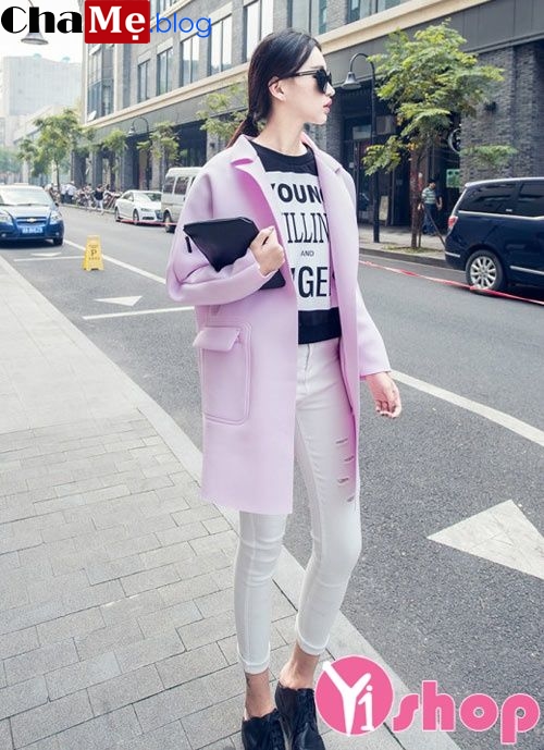 Áo khoác nữ mỏng đẹp form dáng chuẩn Hàn Quốc đông 2021 - 2022