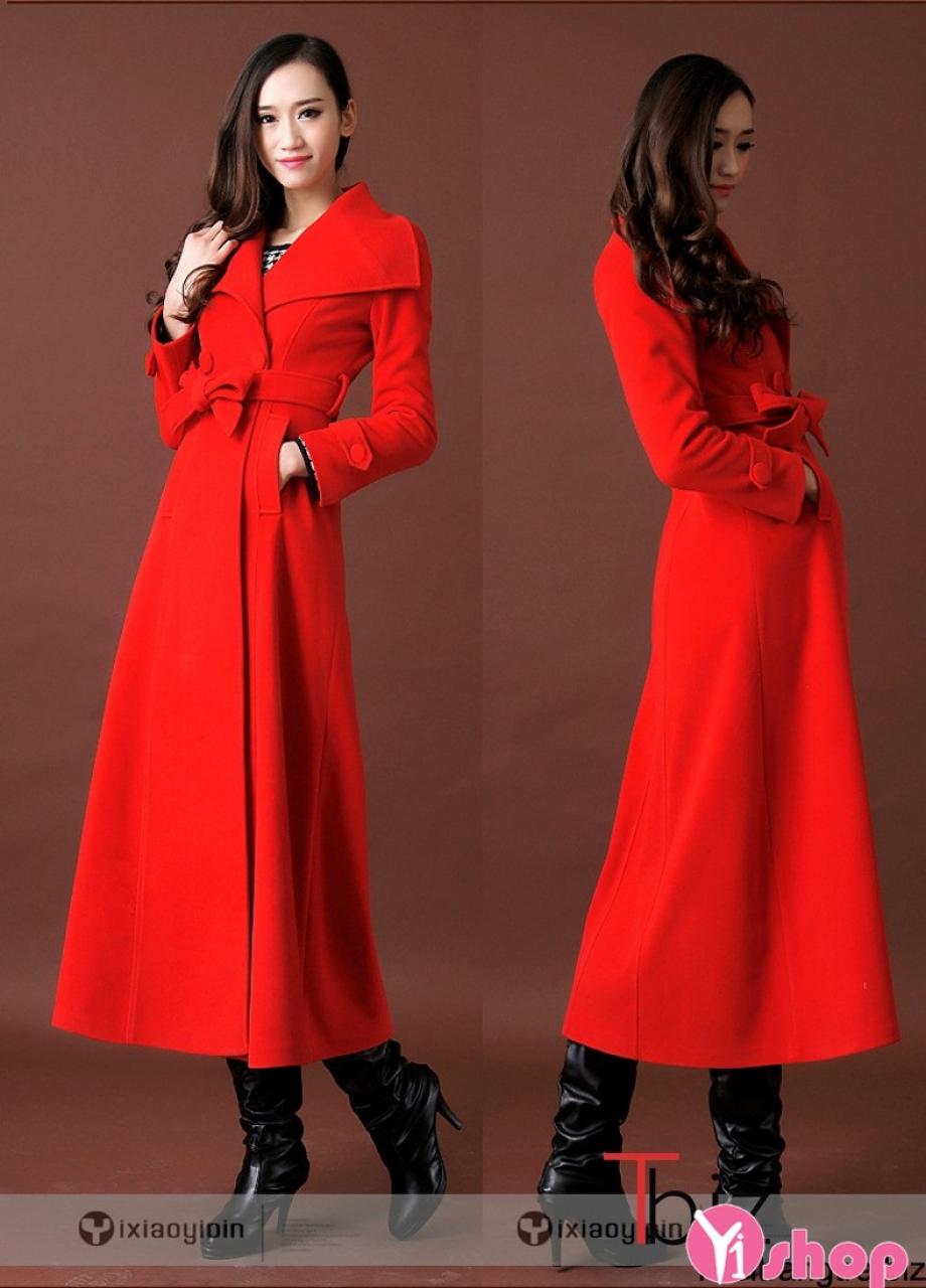 Áo khoác dạ nữ dáng dài đẹp kiểu Hàn Quốc chống rét thu đông 2019