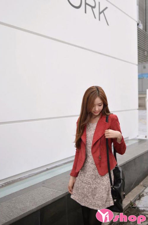 Áo khoác dạ nữ dáng lửng Hàn Quốc đẹp thu đông 2019 trẻ trung dạo phố