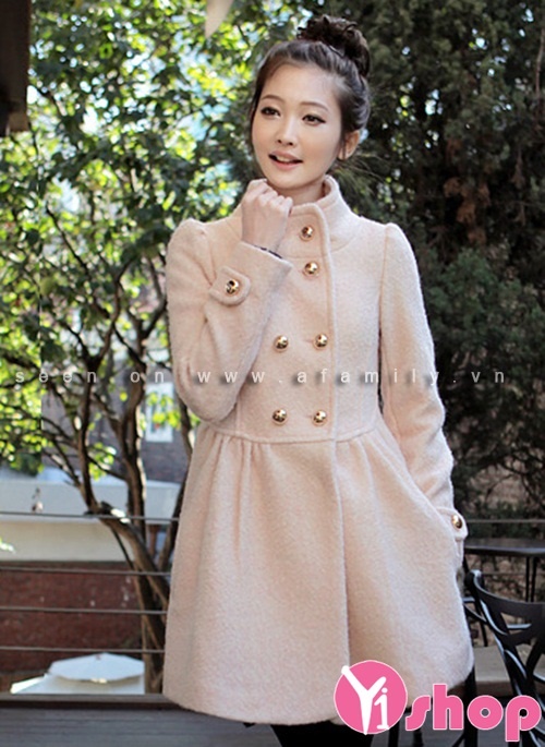 Áo khoác dạ nữ dáng xòe đẹp thống lĩnh thị trường thời trang thu đông