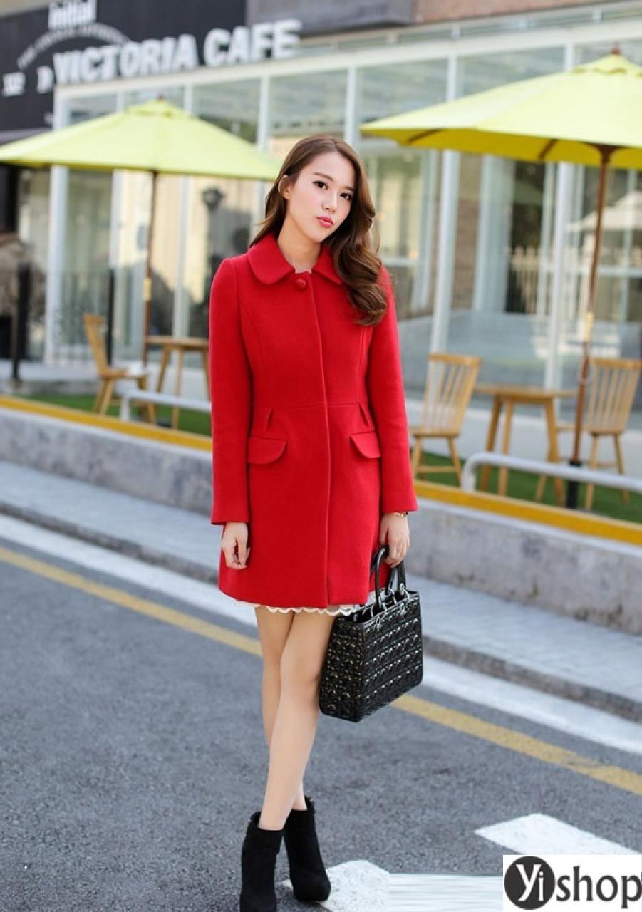Áo khoác dạ nữ đẹp kiểu Hàn Quốc thu đông 2021 - 2022 ấm áp không lạnh