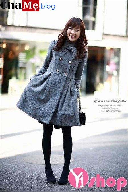 Áo khoác dạ nữ Hàn Quốc đẹp thời trang dạo phố đông 2021 - 2022