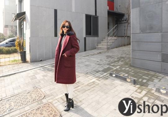 Áo khoác dạ nữ Hàn Quốc đẹp thu đông 2019 không bao giờ lỗi mốt