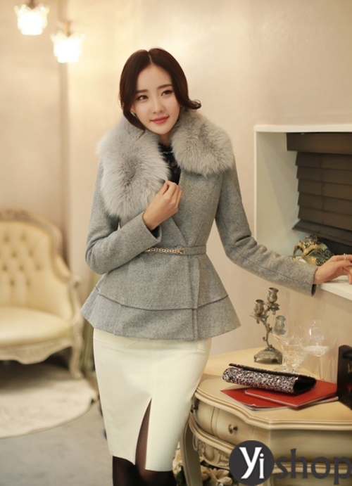 Áo khoác dạ nữ Hàn Quốc đẹp thu đông 2019 không lạnh tới công sở