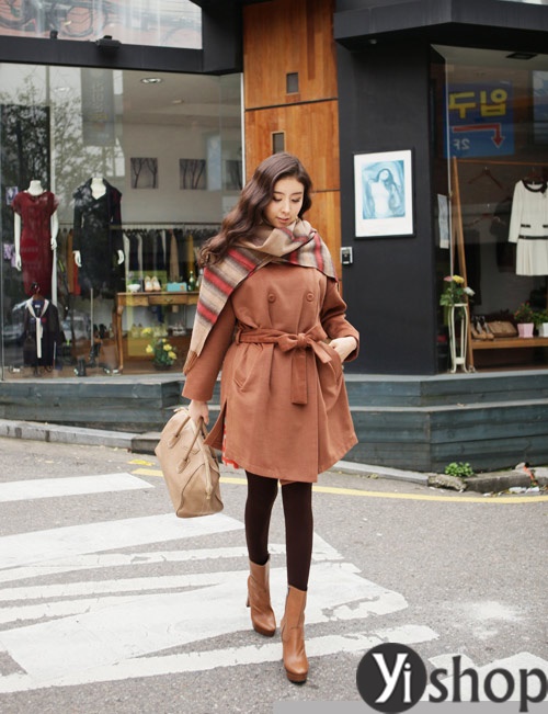 Áo khoác nữ dáng dài đẹp khiến giới trẻ Hàn Quốc mê mệt thu đông 2021 - 2022