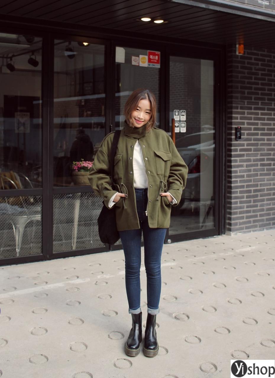 Áo khoác nữ đẹp kiểu Hàn Quốc thu đông 2019 khiến giới trẻ mê mẩn