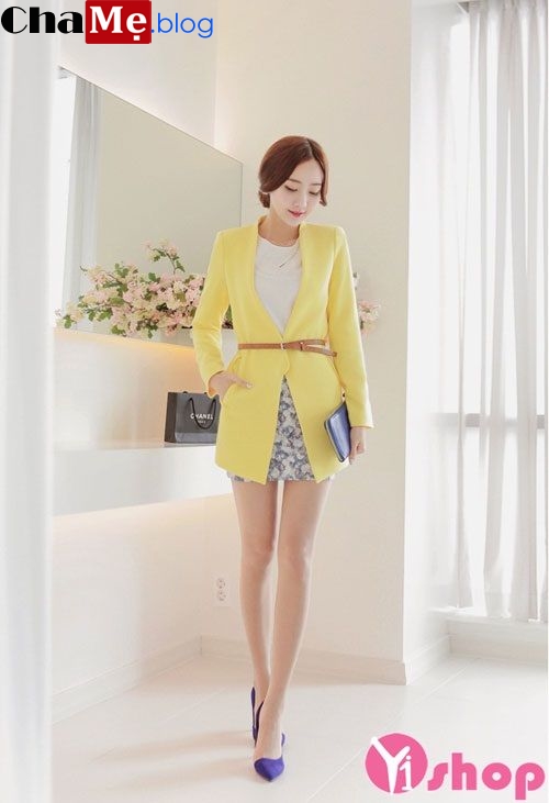 Áo khoác nữ mỏng đẹp kiểu Hàn Quốc sành điệu thu đông 2021 - 2021