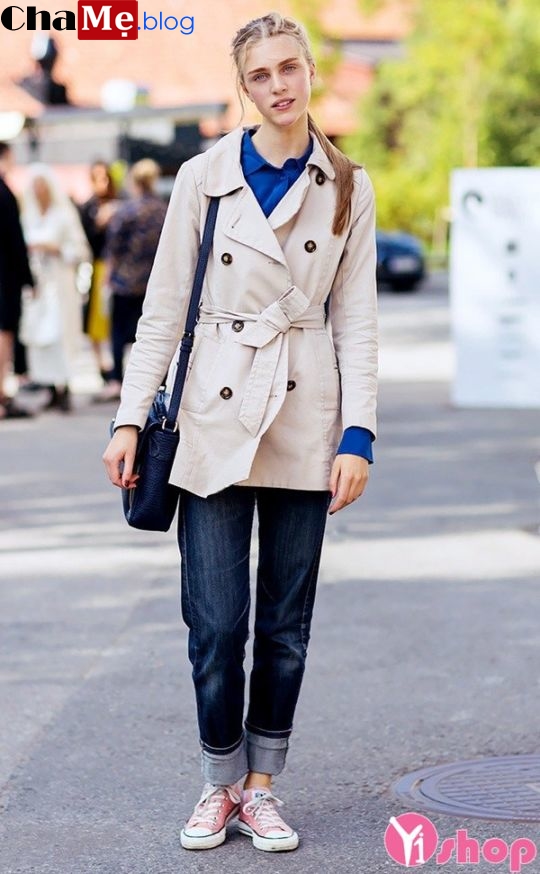 Áo khoác nữ trench coat đẹp cá tính phong cách châu Âu
