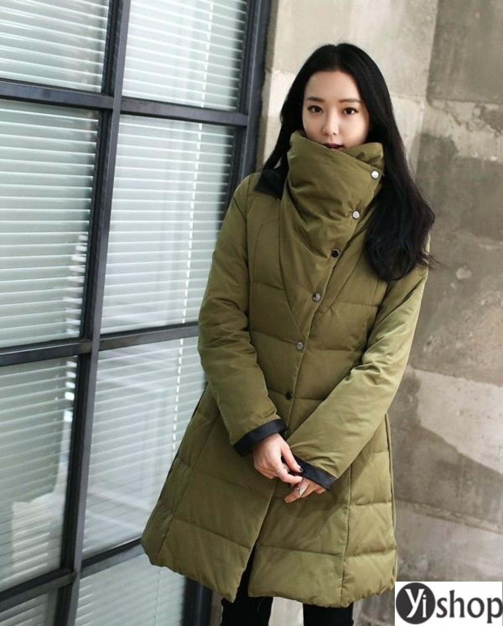 Áo khoác phao nữ đẹp kiểu Hàn Quốc cho người béo ấm áp thu đông 2021 - 2022