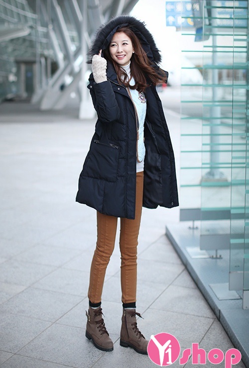 Áo khoác phao nữ Hàn Quốc đẹp thu đông 2021 - 2022 sành điệu không lạnh