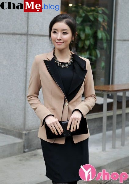 Áo khoác vest nữ đẹp kiểu dáng Hàn Quốc đông 2021 - 2021