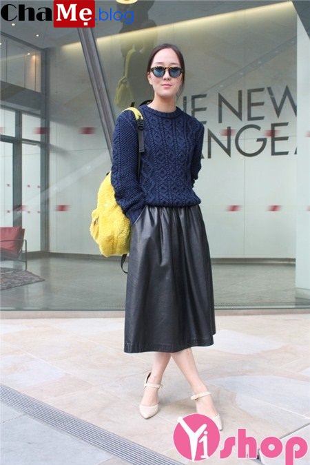 Áo len nữ Hàn Quốc đẹp thời trang thu đông 2021 - 2022 sang trọng