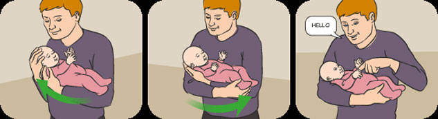 Cách bế trẻ sơ sinh an toàn đúng cách cho những người lần đầu làm cha mẹ