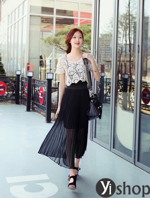 Chân váy đầm đẹp tới công sở xinh như kiều nữ xứ Hàn tự tin chào hè