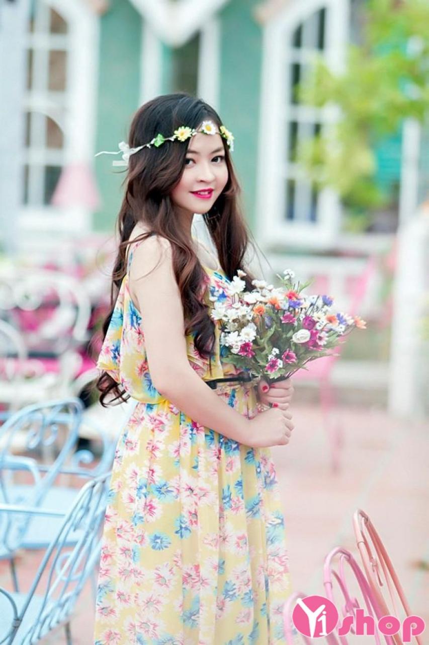 Đầm maxi dự tiệc đẹp kiểu Hàn Quốc cho nàng cuốn hút ngày hè 2021 - 2022
