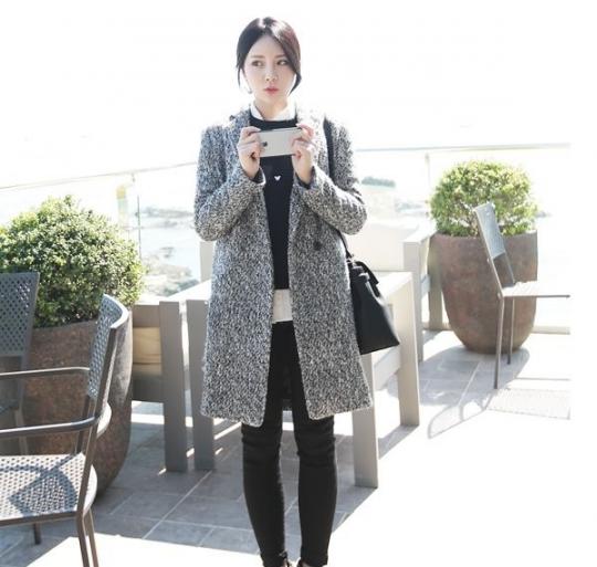 Kiểu áo khoác dạ nữ Hàn Quốc đẹp thu đông 2021 - 2021 được yêu thích nhất