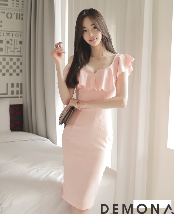Đầm dự tiệc màu pastel đẹp lộng lẫy như kiều nữ xứ Hàn hè 2021 - 2022 phần 7
