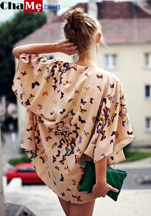Mix áo khoác kimono nữ đẹp phong cách nhật bản thu đông 2021 - 2021