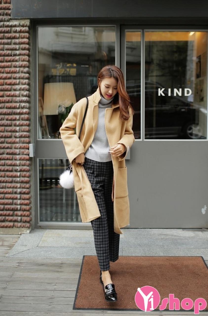 Những kiểu áo len nữ cổ lọ đẹp Hàn Quốc thu đông 2021 - 2021 đang được yêu thích