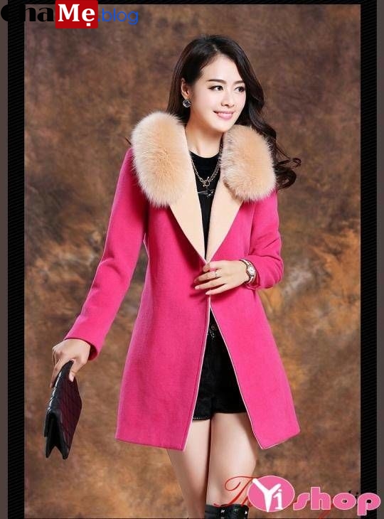Siêu hot áo khoác dạ nữ sài gòn tphcm dáng dài đẹp màu hồng vừa cập bến thu đông 2021 - 2022