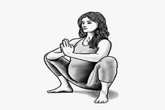 tập thể dục khi mang thai cho vùng xương chậu với kiểu ngồi xổm