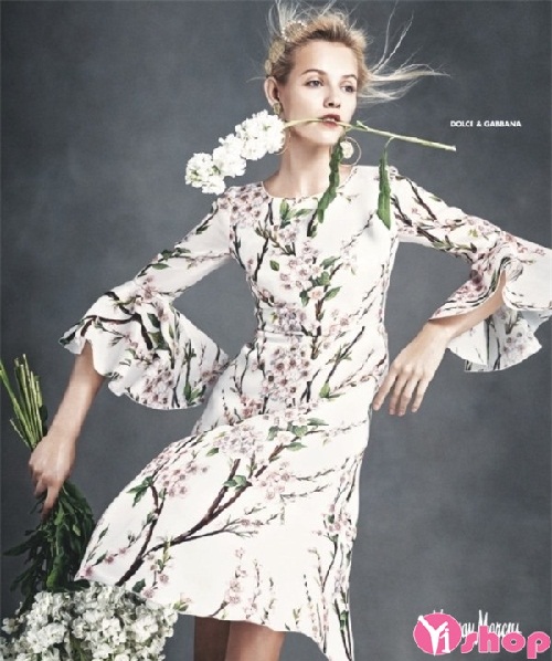 Váy đầm 3D họa tiết hoa đẹp xu hướng thời trang mới nhất hè 2021 - 2021