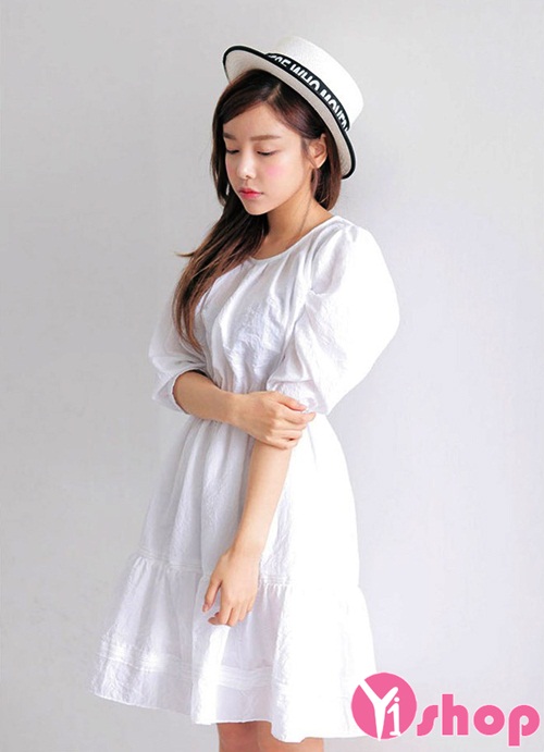 Váy đầm babydoll Hàn Quốc đẹp cho nàng nấm lùn nhí nhảnh hè 2021 - 2022