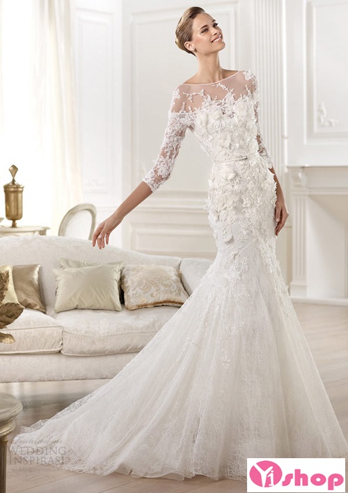 Váy đầm cưới 3D đẹp lộng lẫy cho cô dâu quyến rũ hè 2021 - 2022