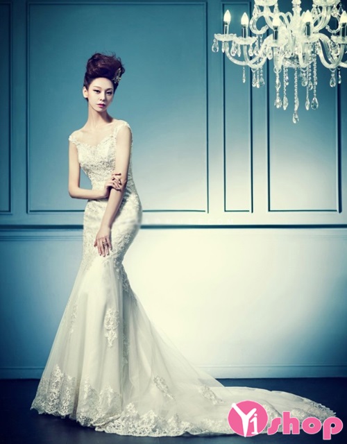 Váy đầm cưới Hàn Quốc đẹp hè 2021 - 2021 cho cô dâu gầy quyến rũ
