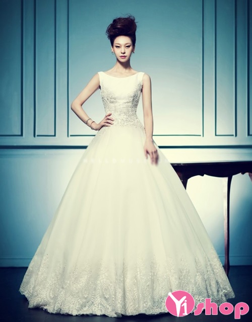 Váy đầm cưới Hàn Quốc đẹp hè 2021 - 2022 cho cô dâu gầy quyến rũ