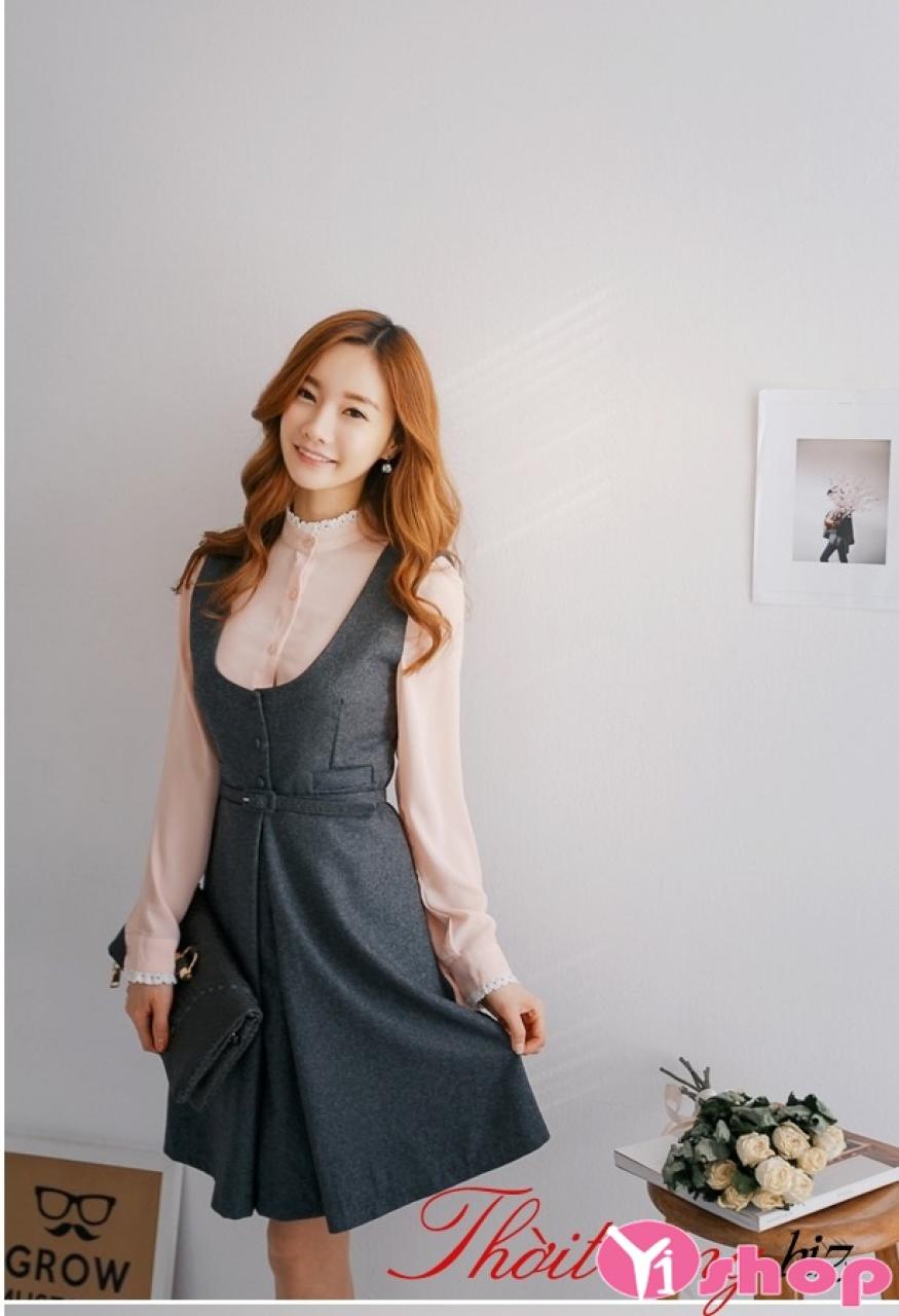 Váy đầm dáng xòe đẹp kiểu Hàn Quốc quyến rũ hè 2021 - 2022