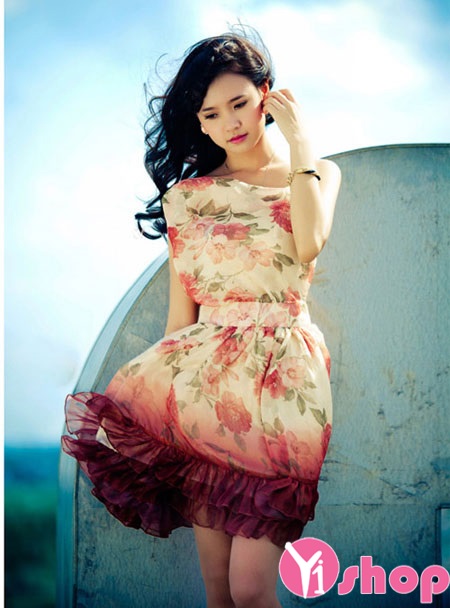 Váy đầm hoa kiểu Hàn Quốc đẹp nhất hè 2021 - 2021 xinh xắn điệu đà