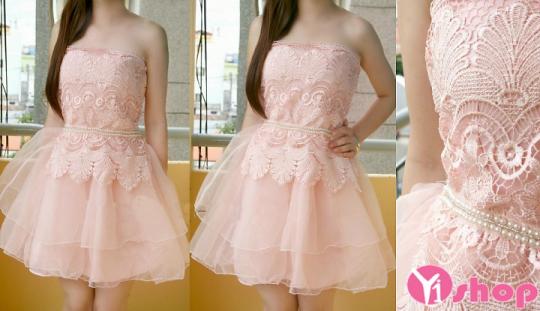 Váy đầm ren xòe đẹp Hàn Quốc mùa hè 2021 - 2022 cho nàng dịu dàng